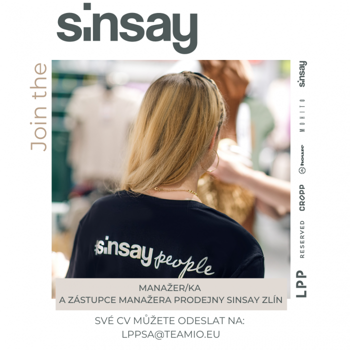 Prodejna Sinsay hledá nové kolegy