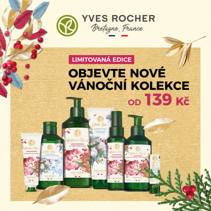 Limitované vánoční edice od rostlinné kosmetiky Yves Rocher
