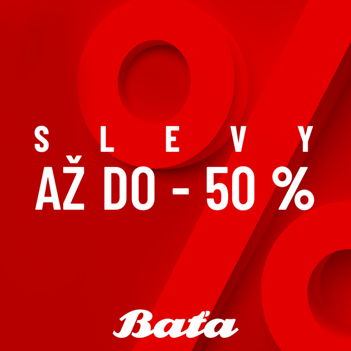 Užijte si slevy až do výše 50 % u Bati!