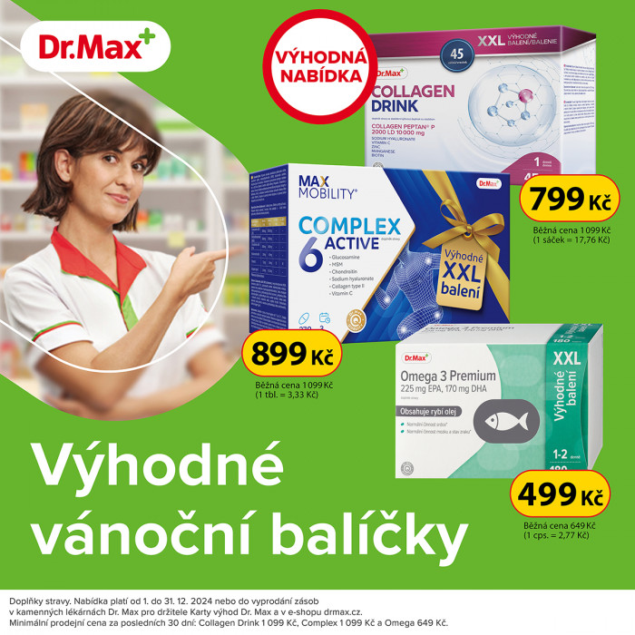 Výhodné vánoční balíčky v Dr.Max