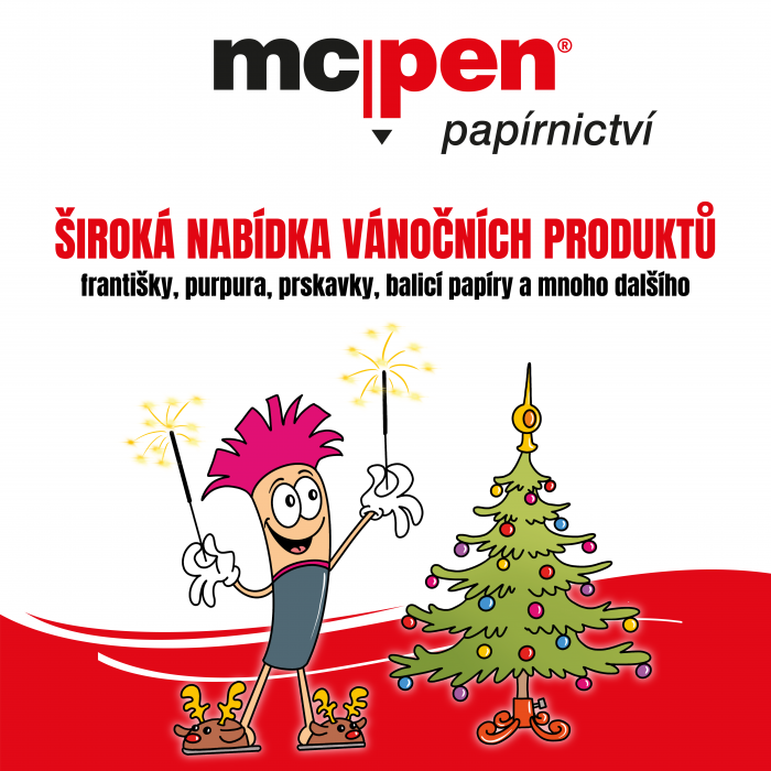 Nabídka vánočních produktů v McPen