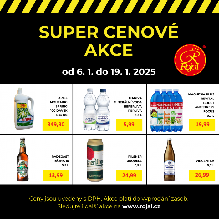 Využijte i v novém roce super cenové akce Rojal!