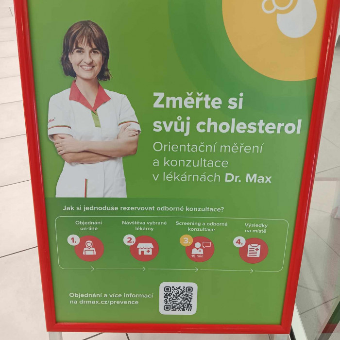 Změřte si svůj cholesterol v naší lékárně Dr.Max!