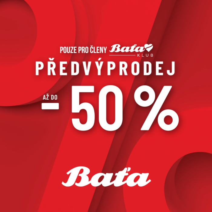 Předvýprodej pro členy Baťa Klubu