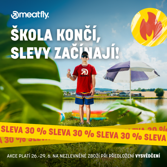 Ukaž vysvědčení a dostaneš 30% slevu na Meatfly!