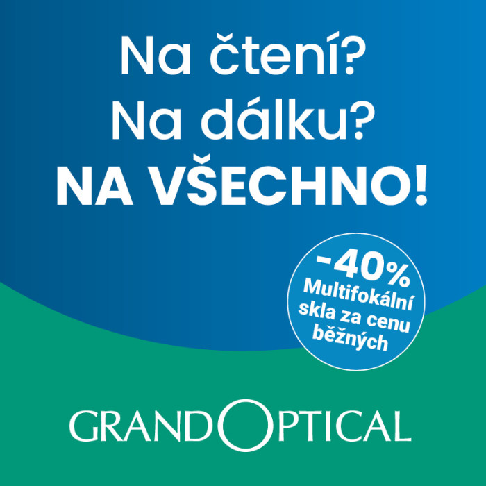 Multifokální skla za cenu běžných v GrandOptical!