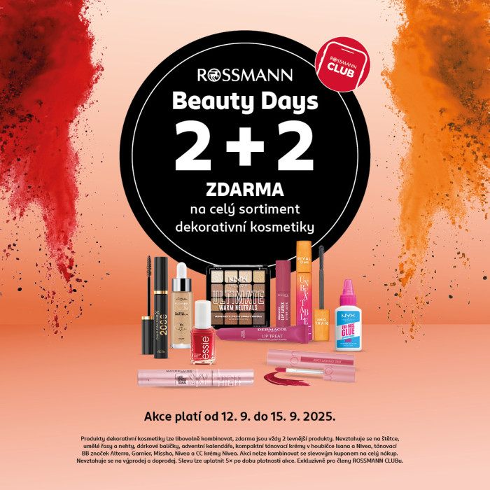 Beauty DAYS  2+2 ZDARMA