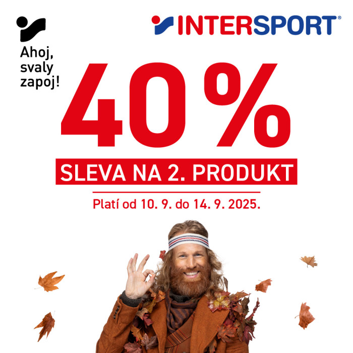 SLEVA 40 % na 2.produkt v Intersportu!