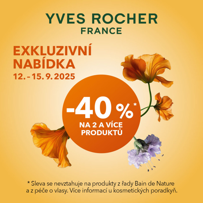 Exkluzivní nabídka od rostlinné kosmetiky Yves Rocher