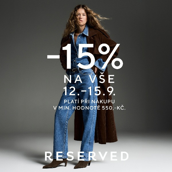 SLEVA 15% NA VŠE