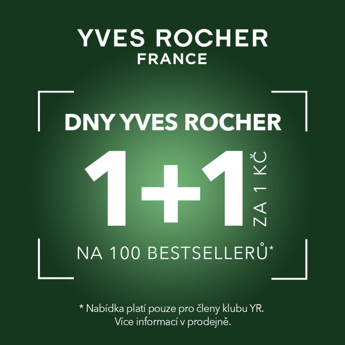 Dny Yves Rocher – 1+1 na 100 bestsellerů od rostlinné kosmetiky Yves Rocher
