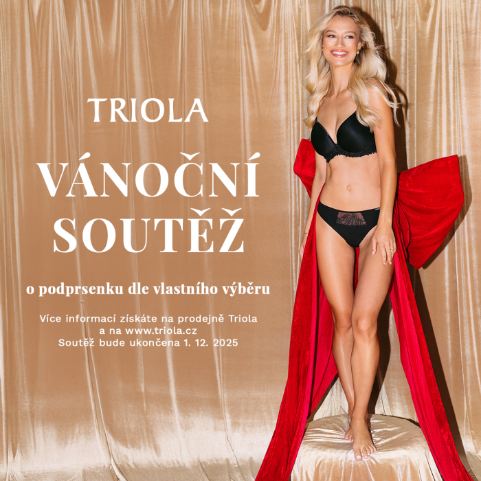 VÁNOČNÍ SOUTĚŽ O PODPRSENKU DLE VLASTNÍHO VÝBĚRU V TRIOLA!