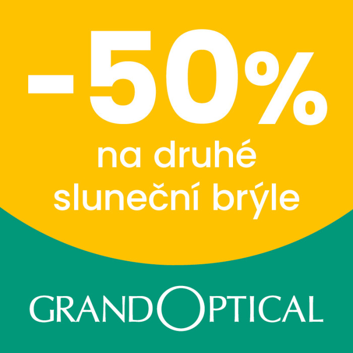 Akce Den knihy a sleva 50 % na druhé sluneční brýle v GrandOptical
