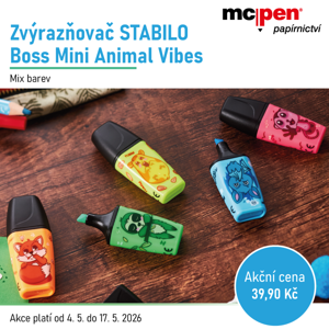 Zvýrazňovače Stabilo MiniBoss Animals