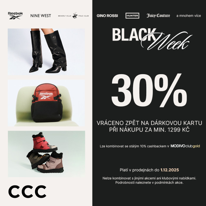 Black Week? Čas na pořádné nákupy v CCC!