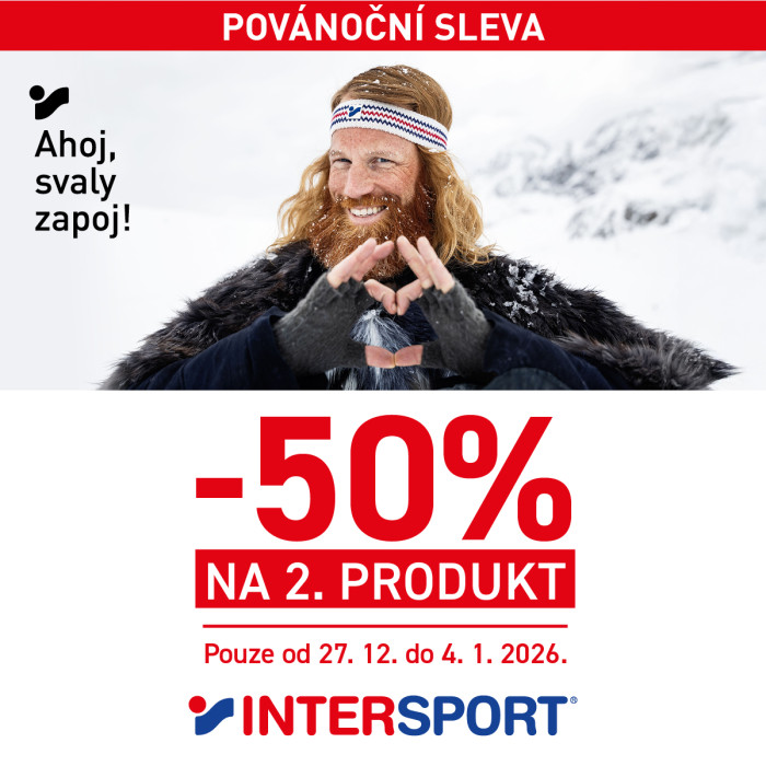 –50 % na 2. produkt v Intersport!
