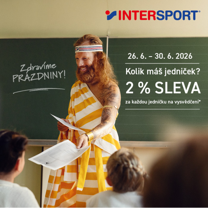 INTERSPORT ODMĚŇUJE ZA VYSVĚDČENÍ