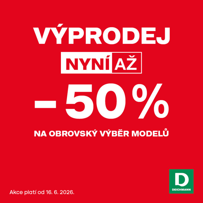 Deichmann odstartoval slevy až 50 %