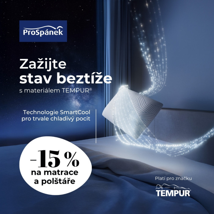 Sleva na celou značku TEMPUR